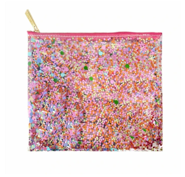 Fuchsia Confetti Pouch